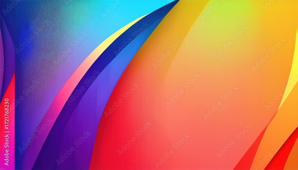 Poster vibrant abstract color wave gradient with smooth folds and glowing texture perfect for modern wallpa
