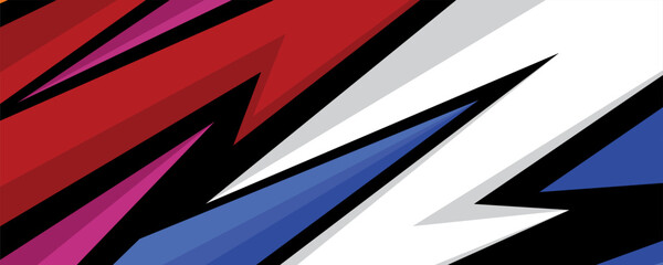 Stylish multicolor sports banner background design.