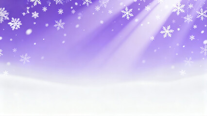Purple Snowy Scene Background