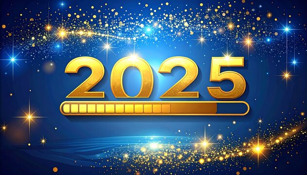 Gold 2025 loading graphic - Powered by Adobe
