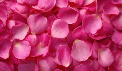 Fototapeta premium Close-up of many pink rose petals