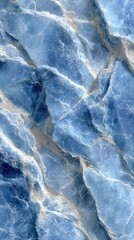 Obraz premium Textured blue marble surface showcasing intricate patterns and veining reminiscent of natural stone formations