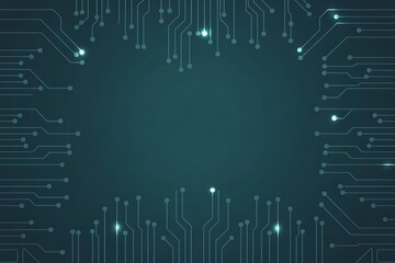Dynamic circuit board patterns with glowing nodes evoke futuristic technology and innovation for digital projects.
