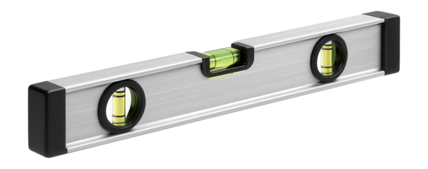 Aluminum spirit level tool.