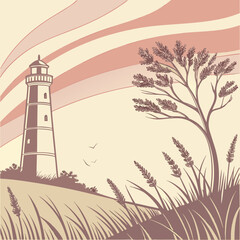 Delicate Grain Abstract Neutral Panel