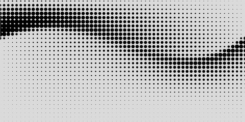 Basic halftone dots effect in black and white color. Halftone effect. Dot halftone. Black white halftone.Background with monochrome dotted texture. Polka dot pattern template. circle dot