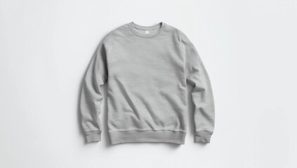 Gray hoody in white studio. 3d rendering