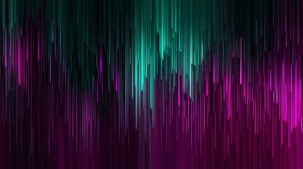 Magenta and Cyan Glitch Bars on Charcoal Gradient