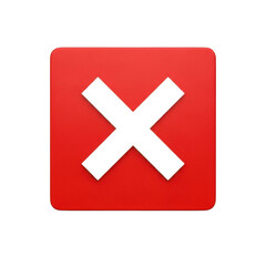 Obraz premium 3d red cross icon isolated on transparent background