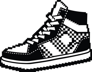 Abstract network pattern digital art with glowing lines and nodes isolated on transparent background