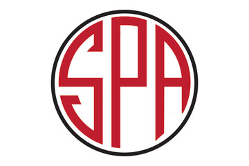 Circular Abstract Letter SPA Logo