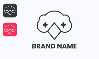 Simple Modern Unique Duck Head Logo