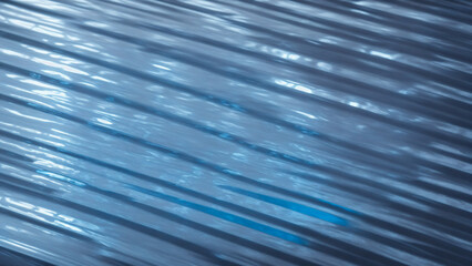 Blue glass texture with diagonal reflections