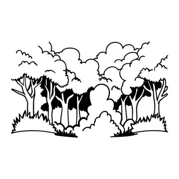 vector illustration of a silhouette of a horse