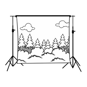 vector illustration of a man climbing a ladder