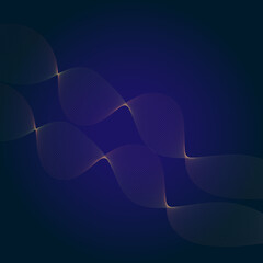 Blue And Purple Neon Wave Light Abstract Background Illustration
