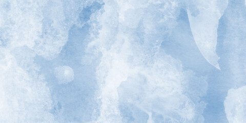 Obraz premium abstract blue watercolor splash stroke background, abstract cloudy blue sky background digital painting, bright multicolor hand drawn illustration,soft cloud in the sky background blue tone for wall.