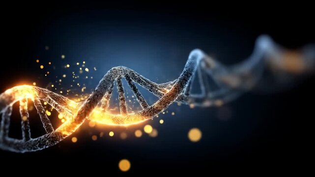 Abstract dna double helix