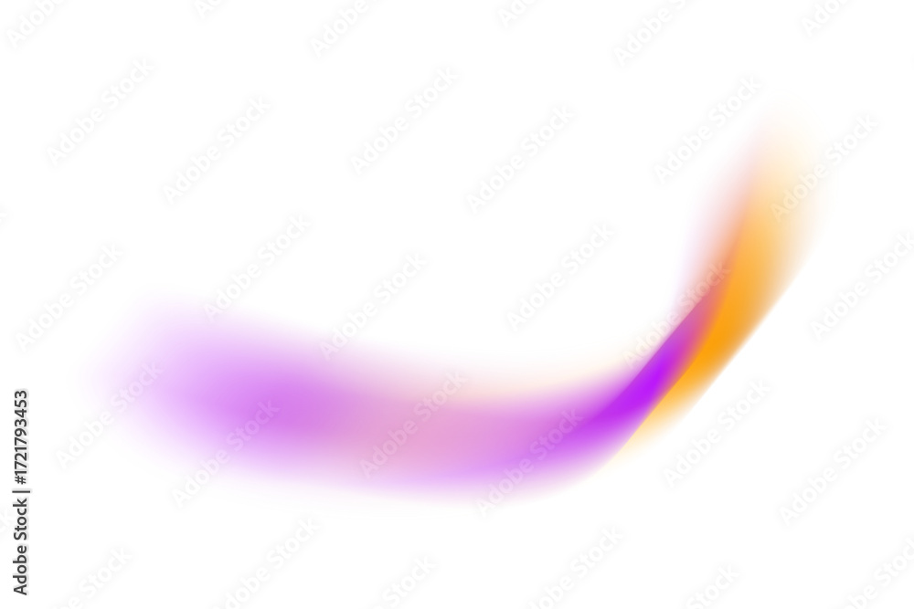 Poster abstract pink and yellow light beam wave with glowing motion blur effect isolated on transparent bac