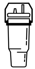 Plastic Water Bottle Outline