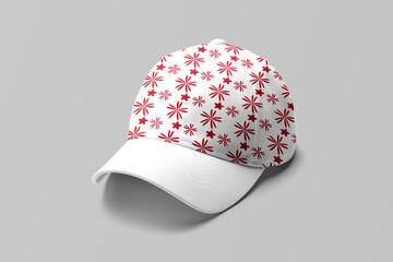 christmas hat on red background