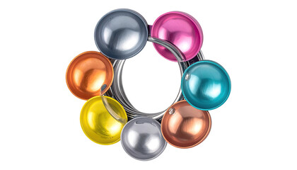 Colorful spherical ring design