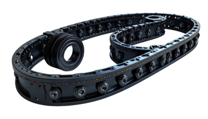 Complex industrial chain assembly