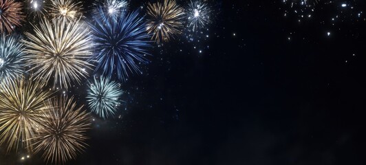 The Stunning Display of Colorful Fireworks Illuminating the Night Sky.