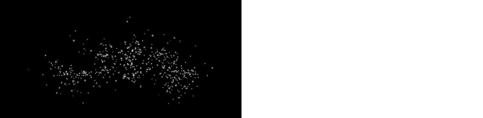 Abstract black and white png overlay featuring scattered dots and textures, creating a dynamic visual effect for artistic and design applications with copy space