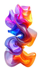 Abstract vibrant colorful fluid shapes