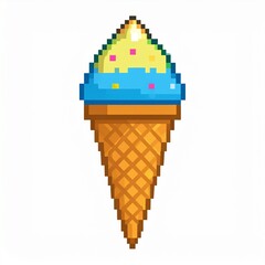 Pixel Art Ice Cream Icon