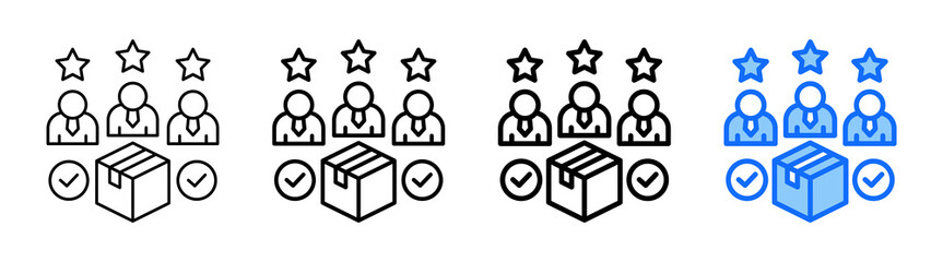 Customer Satisfaction icon In Different Styles Set Collection