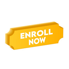 enroll now vector design