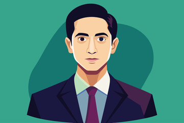 Business professional with a confident expression against a solid background