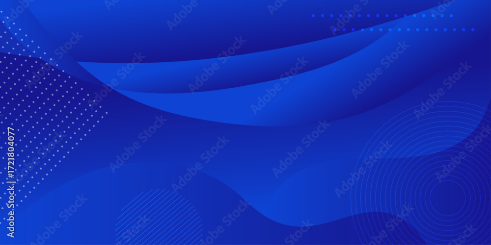 Aufkleber abstract blue gradient background with shining lines waves minimalist background.