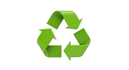 Eco-friendly recycling symbol showing environmental sustainability