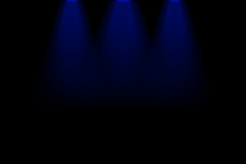 Blue spotlight is in the background of the stage. This high-resolution background will make your work look high-quality.