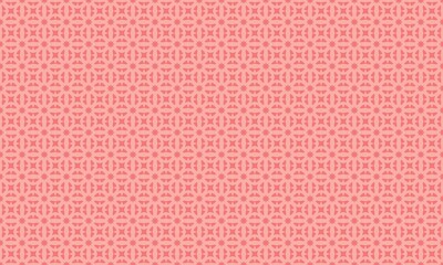 A repeating pattern of geometric shapes in shades of pink creating a textured background design