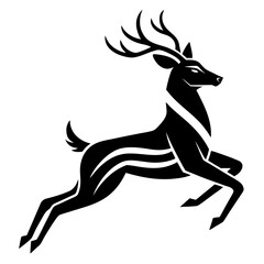 deer silhouette vector illustration