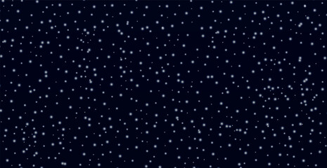 White falling snow on transparent background