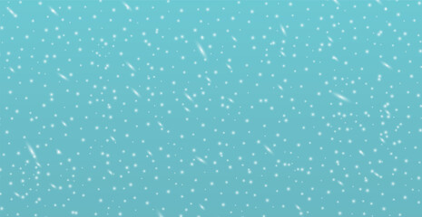 White falling snow on transparent background