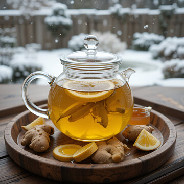 kattle of ginger tea