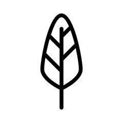 boho feather line icon, boho feather vector outline symbol for apps, websites, and UI design