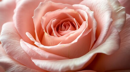 CloseUp View of a Pink Rose Bloom, Showing Petals with Soft, Delicate Texture
