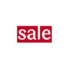 Bold Sale Announcement on Red Background