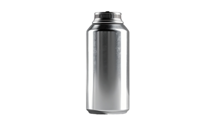 Polished metal beverage can