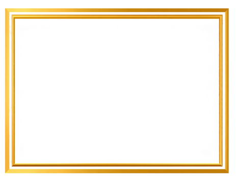 Gold frame on white background (1)