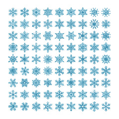 Christmas icon collection, festive red holiday vector symbols set.