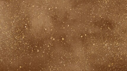 Obraz premium Close-up of a textured brown surface with numerous small golden glitter particles image photo