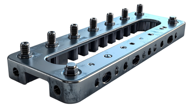 Metal Component with Fasteners